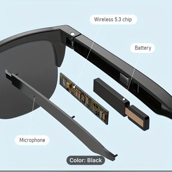 Smart Glasses Music HIFI Headset Wireless 5.3 Headphone Driving Glasses Outdoor - Picture 4 of 9